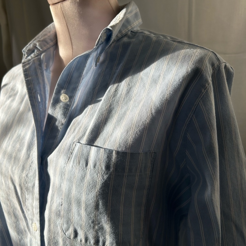 Classic Elements Blue and White Striped Shirt